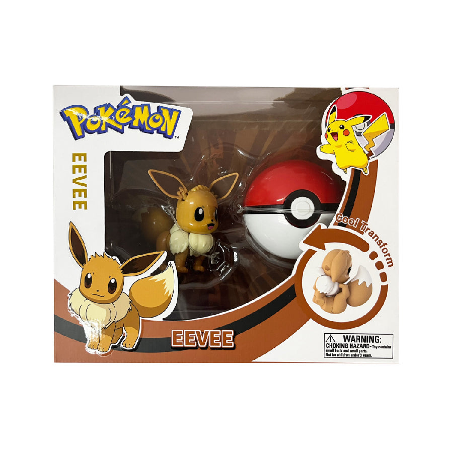 Pokemon Transformation Ball Eevee - Đồ chơi mô hình biến hình - POKEMON TOYS ZC8915E
