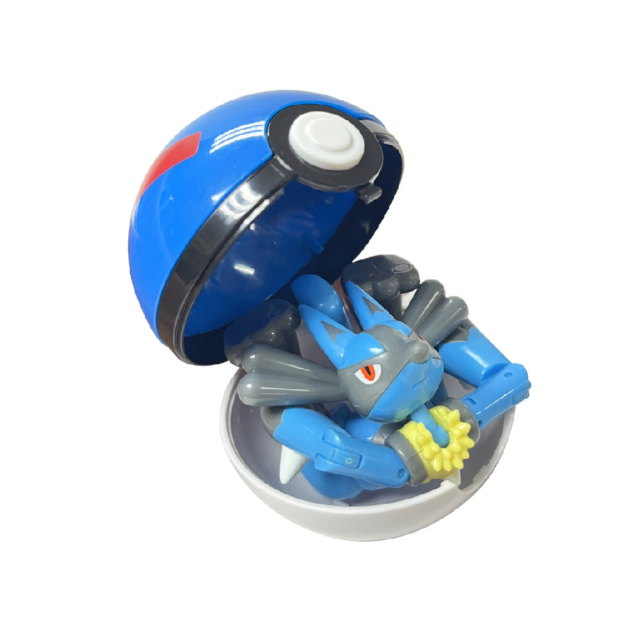Pokemon Transformation Ball Lucario - Đồ chơi bóng biến hình Pokemon - POKEMON TOYS ZC8919E