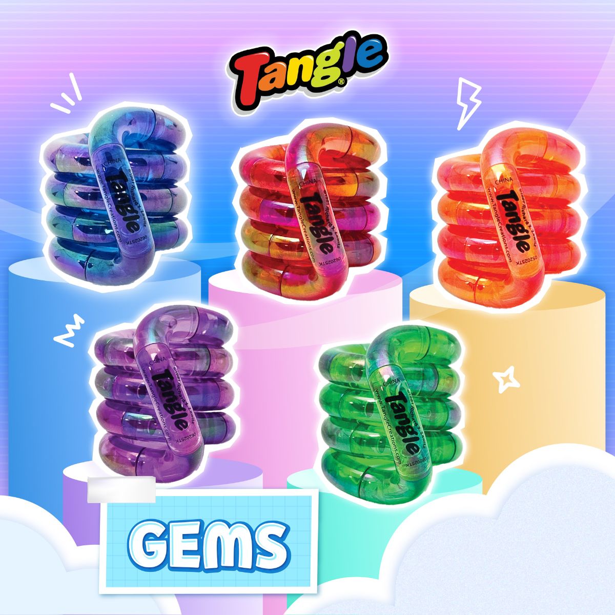 Đồ Chơi Vòng Xoắn Thư Giãn - Gems TANGLE 2410