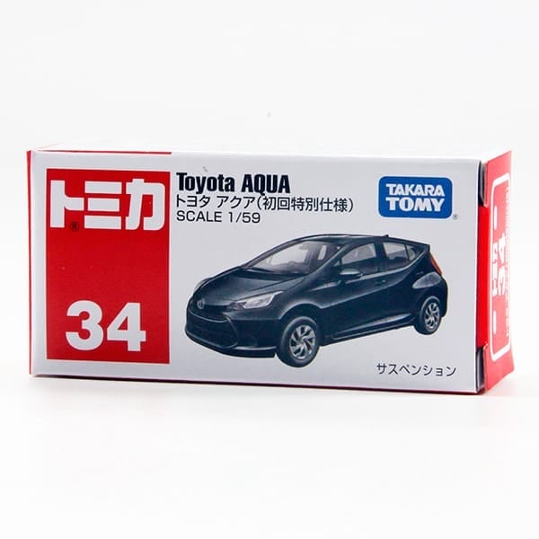 Đồ chơi mô hình xe Tomica No.34 Toyota Aqua Special First Edition