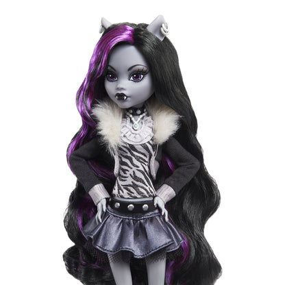 Monster High Reel Drama Clawdeen Wolf Doll - Búp Bê Sưu Tầm Bản Đen Trắng - Mattel HKN28 - Hình ảnh bổ sung 4