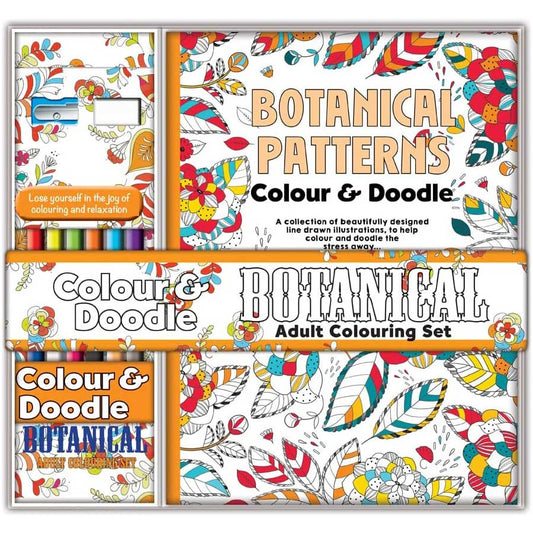 Doodle Colour Tray Set - Botanicals