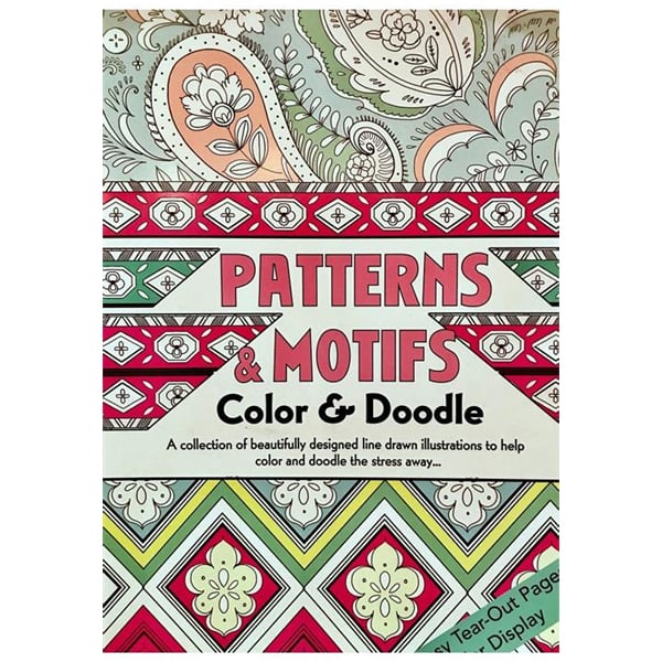 Doodle Colouring Tray Set - Patterns & Motifs