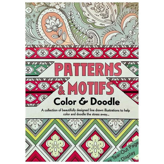 Doodle Colouring Tray Set - Patterns & Motifs