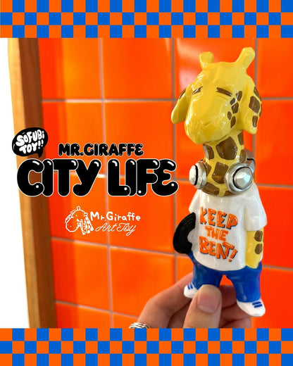 Mr.Giraffe - City Life - Mô Hình Sofubi Nghệ Thuật Mr.Giraffe - Hình ảnh bổ sung 5