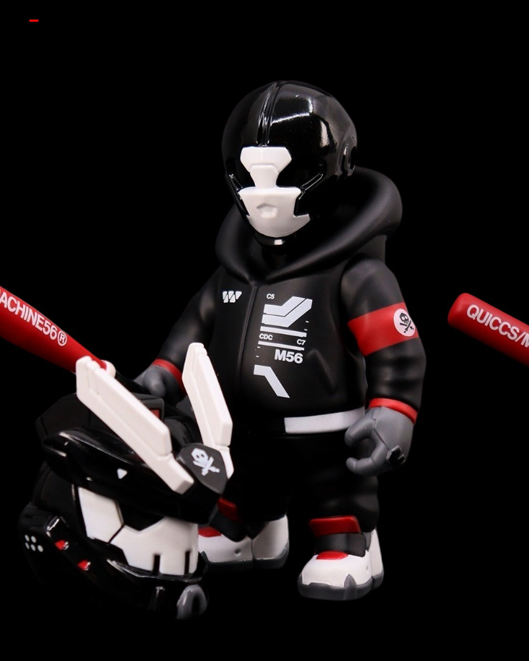 Devil Toys X Quiccs REX-G7 “MALWARE_01” OG Black - Mô Hình Art Toy Sofubi Giới Hạn - Góc nhìn khác 3