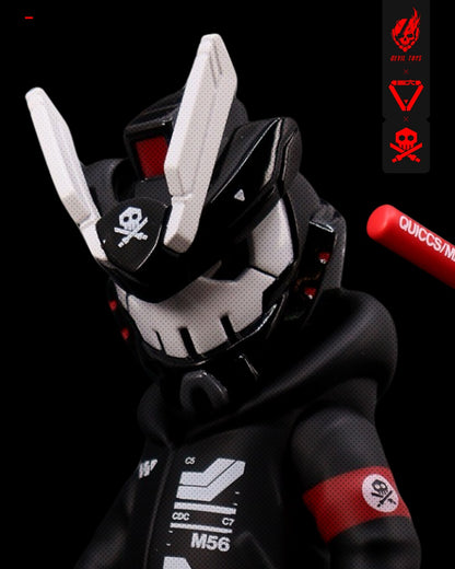 Devil Toys X Quiccs REX-G7 “MALWARE_01” OG Black - Mô Hình Art Toy Sofubi Giới Hạn - Hình ảnh chi tiết 2