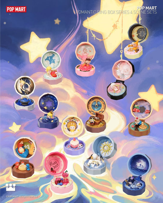 Romantic Ring Box Series 4 Scene Sets - Mô hình Blind Box Cảnh quan - Pop Mart