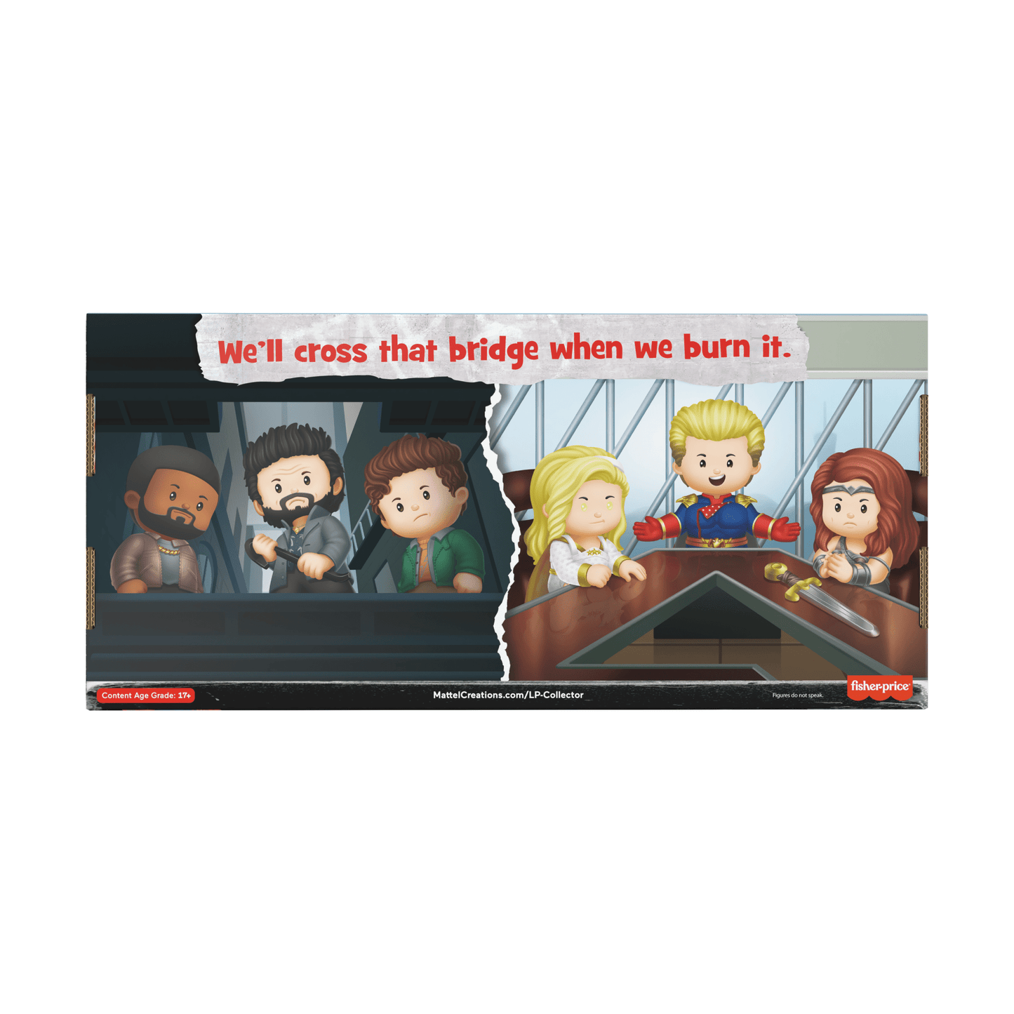 Little People Collector The Boys Special Edition Set - Bộ 6 Mô Hình Nhân Vật Cao Cấp - Mattel Creations