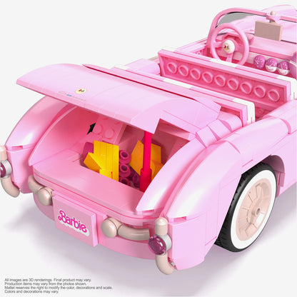 MEGA Barbie The Movie ’56 Corvette Stingray Collector Building Set - Bộ lắp ráp xe mô hình 1:18 Corvette Stingray 1956 - MEGA Barbie