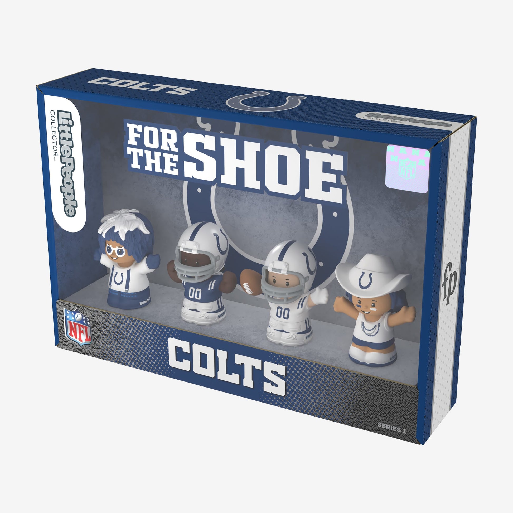 Little People Collector x NFL Indianapolis Colts Set - Bộ Nhân Vật Sưu Tầm Bóng Bầu Dục Mỹ - Mattel HNJ45 Mattel - ảnh 4 - Co