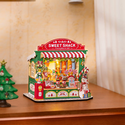 Rolife DIY Miniature House - Christmas Candy Stand DS043 - Mô hình nhà gỗ tí hon - Rolife