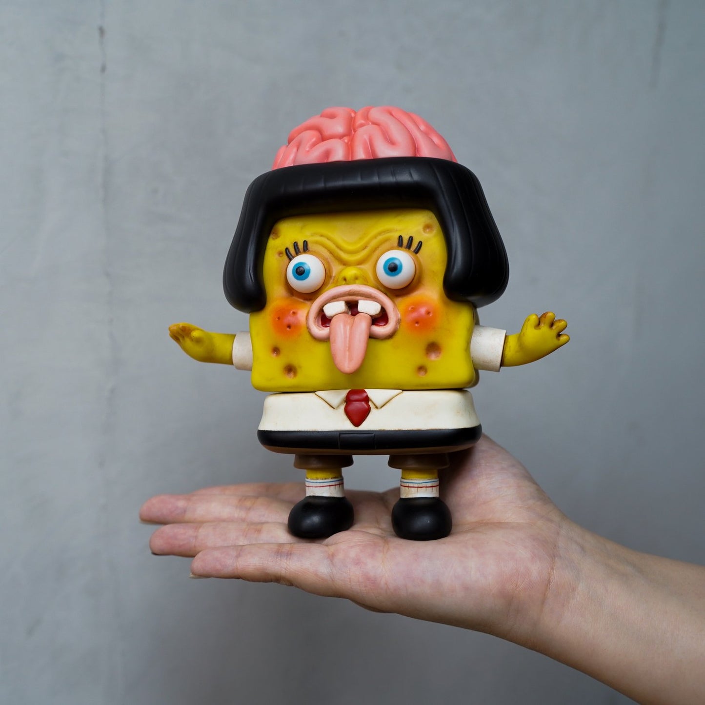 Queenie Fok Zombie Spongebob - Mô Hình Sofubi Limited - Unbox Industries