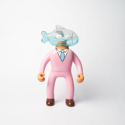 Mr. Nobodies Vinyl Fish Head - Blue and Pink Glass Mô Hình Sofubi Unbox Industries Unbox Industries - ảnh 1 - Art Toy