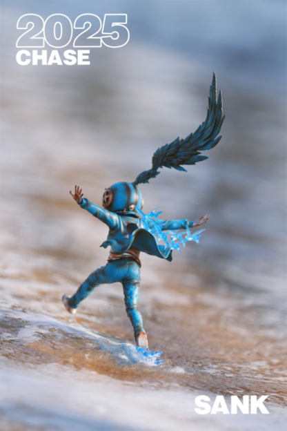 Sank-Chase-Blues Mô Hình Figure Art Toy Giới Hạn Sank Toys