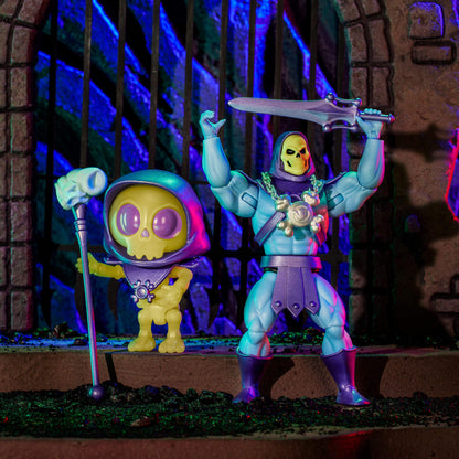 Masters of the Universe Skeletor x VeeFriends Skilled Skeleton 2-Pack - Bộ 2 Mô Hình Khớp Cử Động Mattel Creations - Hình ảnh chi tiết 2