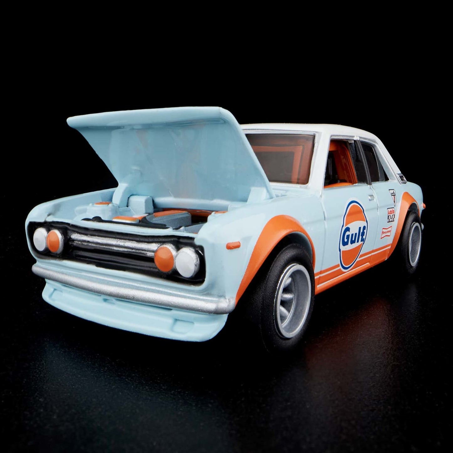 RLC Exclusive Datsun 150 Mô Hình Xe Đua Gulf Hot Wheels Cao Cấp - Hình ảnh chi tiết 2