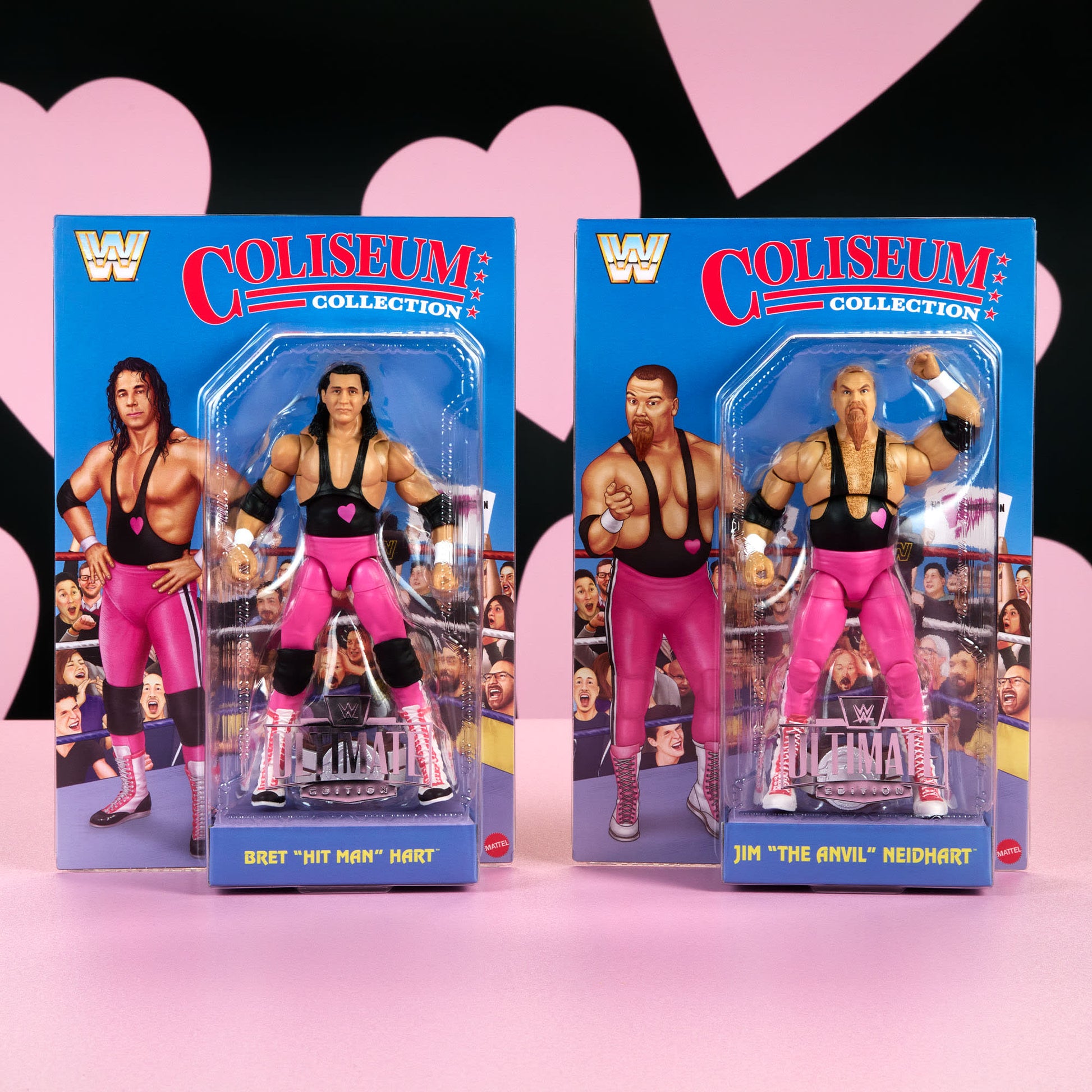 WWE Coliseum Collection Hart Foundation Action Figure 2-Pack - Bộ 2 Mô Hình Đồ Chơi Sưu Tầm - Mattel HVK93 Mattel - ảnh 4 - A