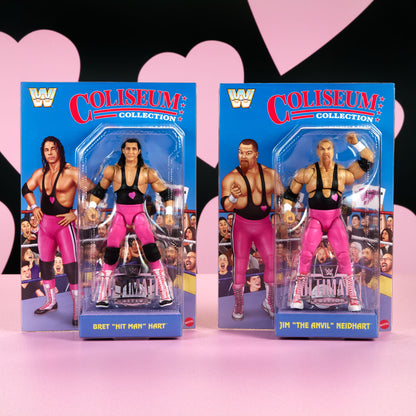 WWE Coliseum Collection Hart Foundation Action Figure 2-Pack - Bộ 2 Mô Hình Đồ Chơi Sưu Tầm - Mattel HVK93 Mattel - ảnh 4 - A