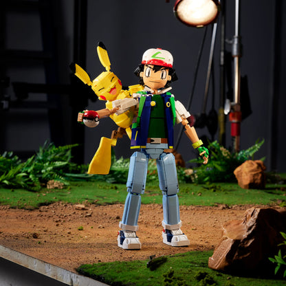 Ash & Pikachu: Path to Victory - Bộ Lắp Ráp Mô Hình Pokémon MEGA Showcase HTJ05