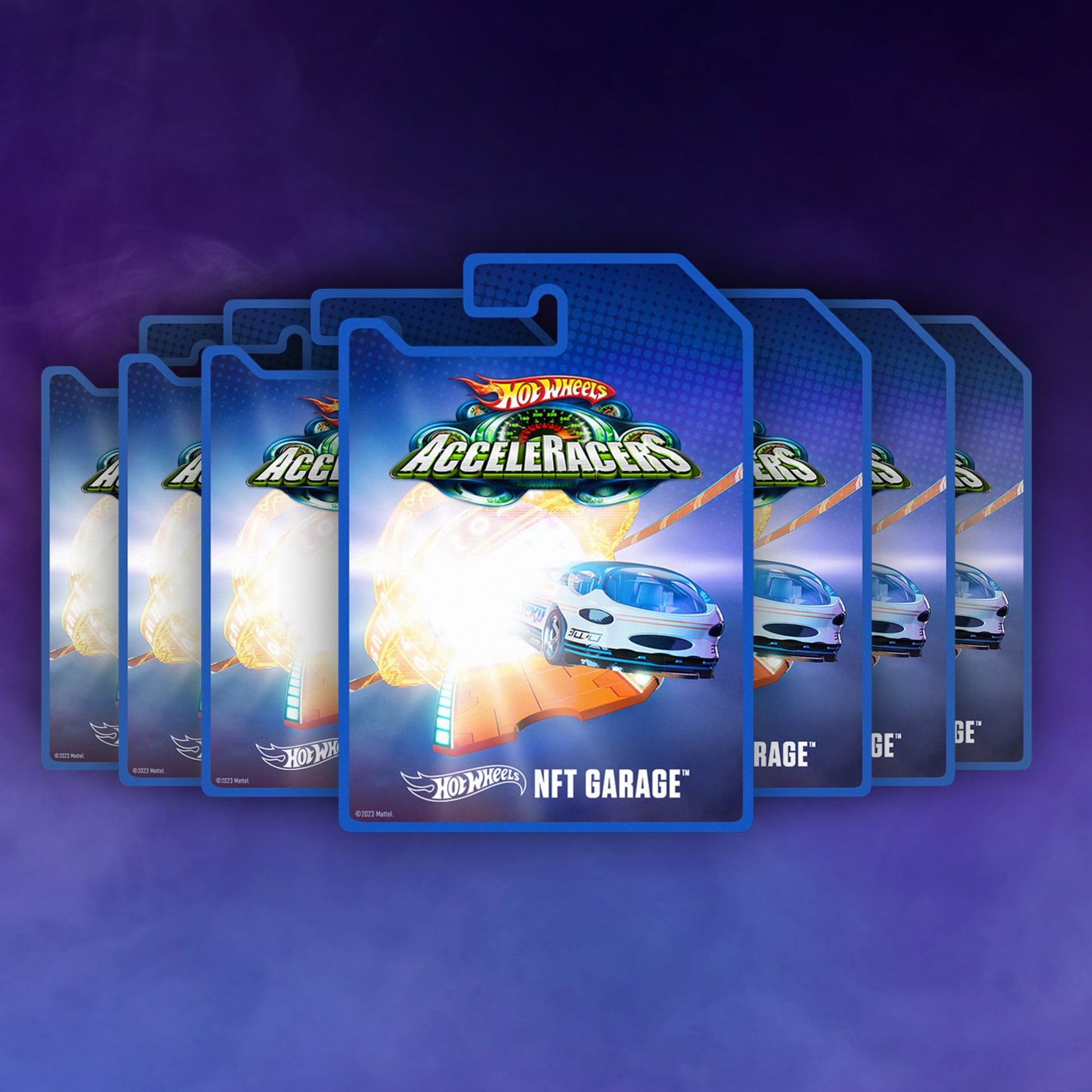 Hot Wheels AcceleRacers: Pack of 6 Virtual Collectibles - Thẻ Sưu Tầm Kỹ Thuật Số - Mattel Creations - Hình ảnh sản phẩm