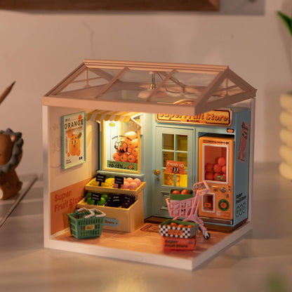Rolife Super Creator 15 in 1 Plastic DIY Miniature House - Mô hình nhà búp bê lắp ghép nhựa - Rolife