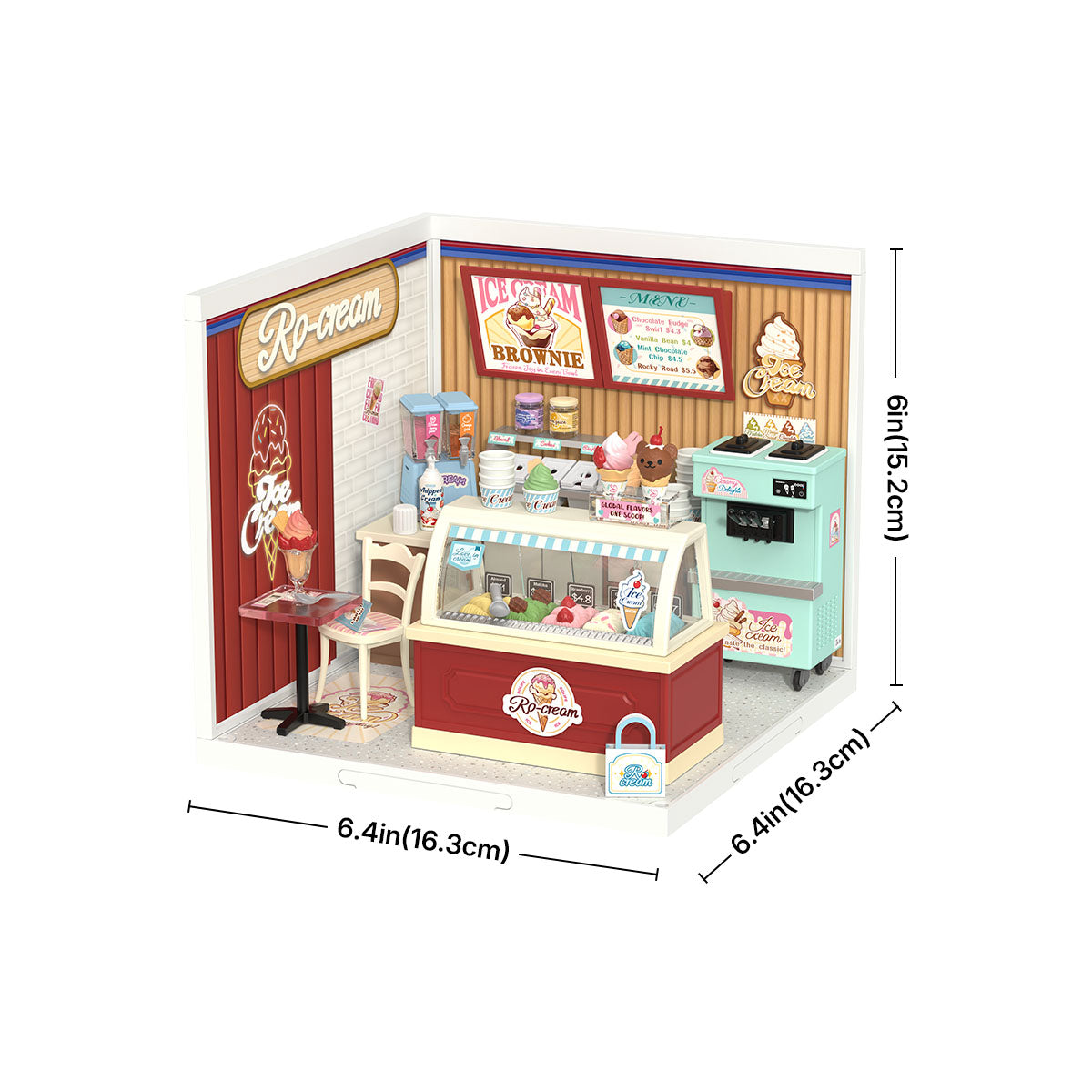 Rolife Flavorful Ice Cream DIY Miniature House DW018B - Mô hình nhà búp bê mini tự lắp ráp - Rolife DW018B