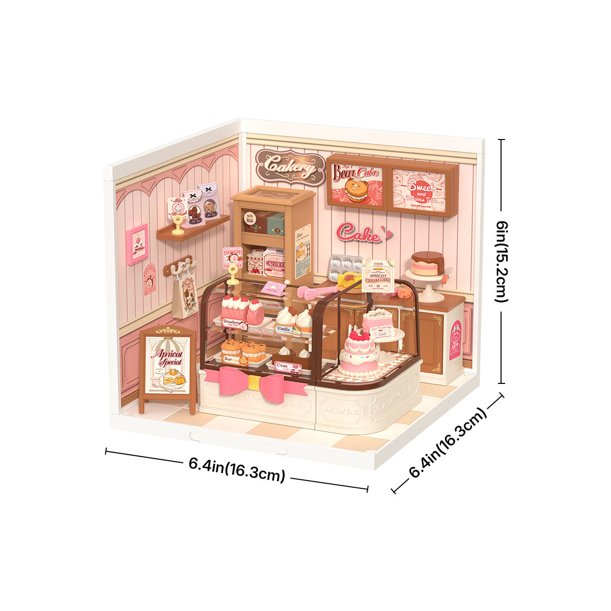 Rolife Tasty Cake Shop DIY Miniature House DW019B - Mô hình nhà búp bê thu nhỏ tự lắp ráp - Rolife