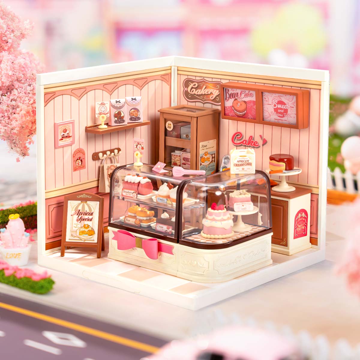 Rolife Tasty Cake Shop DIY Miniature House DW019B - Mô hình nhà búp bê thu nhỏ tự lắp ráp - Rolife