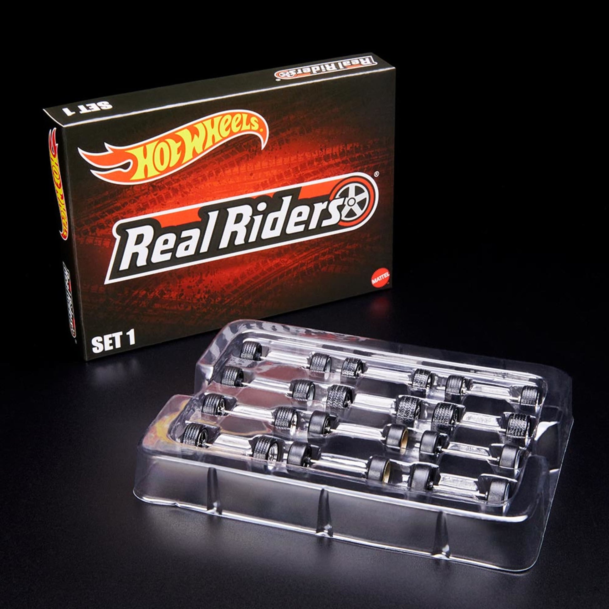 RLC Exclusive Real Riders Wheels Pack - Set 1 Bộ Phụ Kiện Bánh Xe Hot Wheels Mattel HGK87 - Hình ảnh chi tiết 2