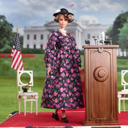 Eleanor Roosevelt Barbie Inspiring Women Doll - Búp bê Sưu tầm Chính hãng - Barbie Signature - Góc nhìn khác 3