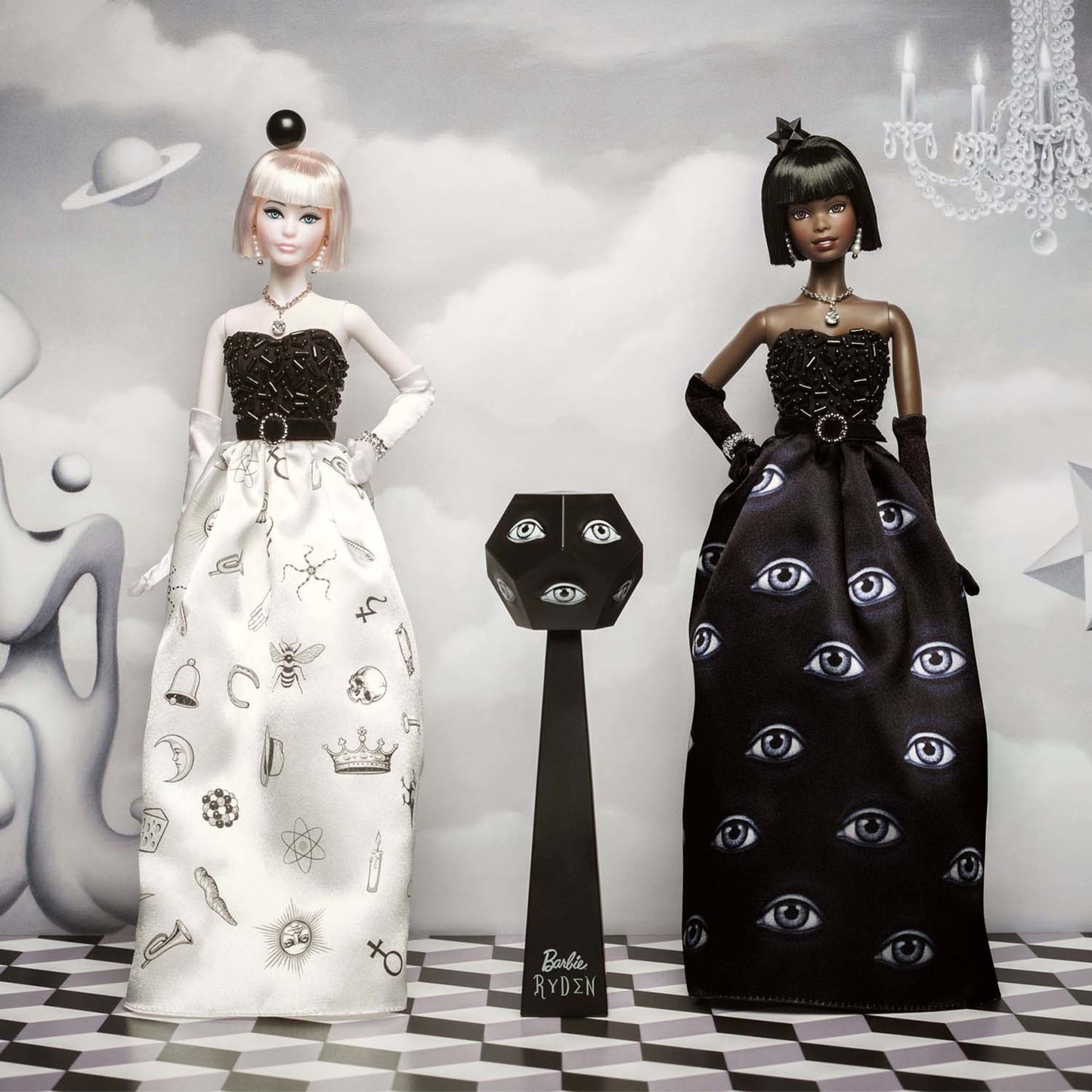 Black and White Surrealist Ball Mark Ryden x Barbie Doll - Bộ 2 Búp Bê Sưu Tầm Cao Cấp - Barbie Signature - Hình ảnh sản phẩm