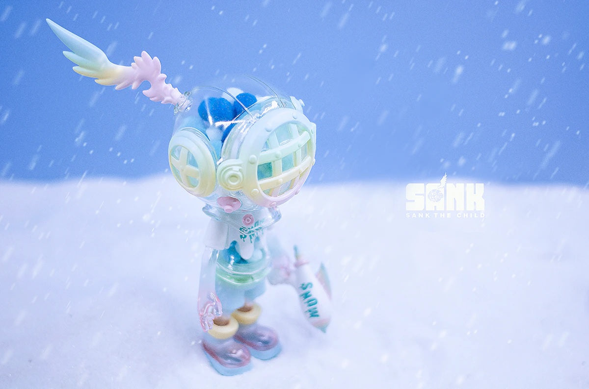 Sank Toys Little Sank-Snow On The Way-Rainbow - Mô Hình Art Toy Cao Cấp Chính Hãng