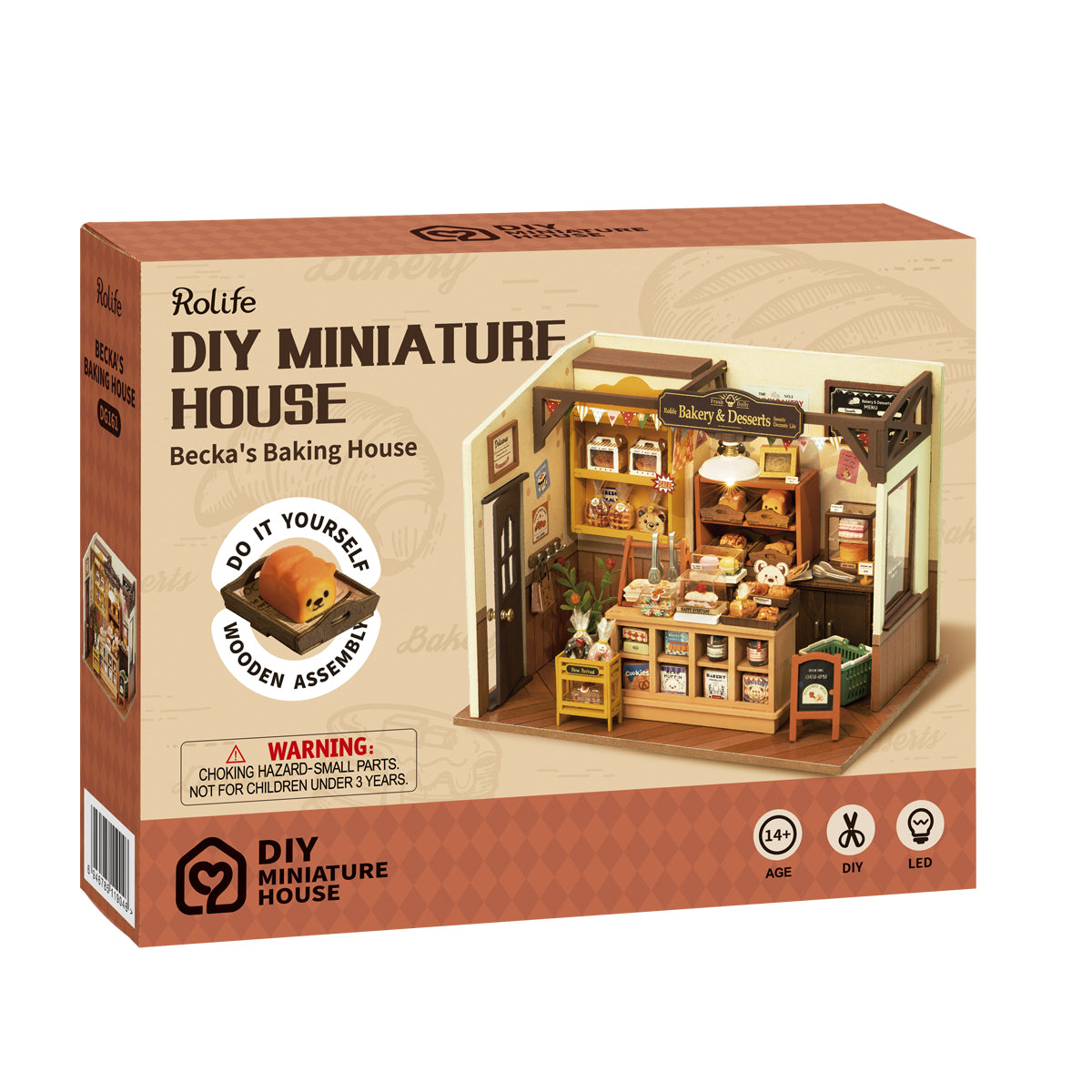 Rolife DIY Miniature House - Becka's Baking House - Mô hình nhà búp bê gỗ tự lắp ráp - Rolife DG161