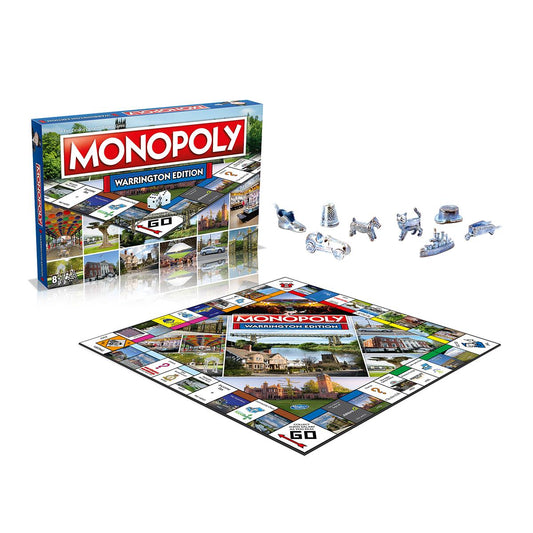 Warrington Monopoly Board Game - Cờ Tỷ Phú Phiên Bản Warrington - Winning Moves - Hình ảnh chi tiết 2