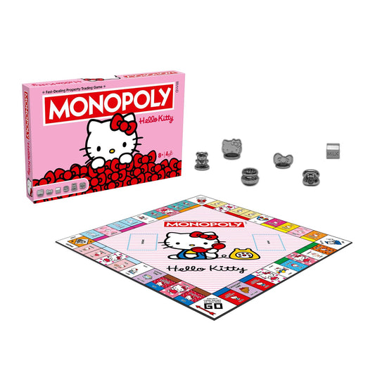 Hello Kitty Monopoly Board Game - Official Edition - Board Game Kinh Điển Kỷ Niệm 50 Năm - Winning Moves