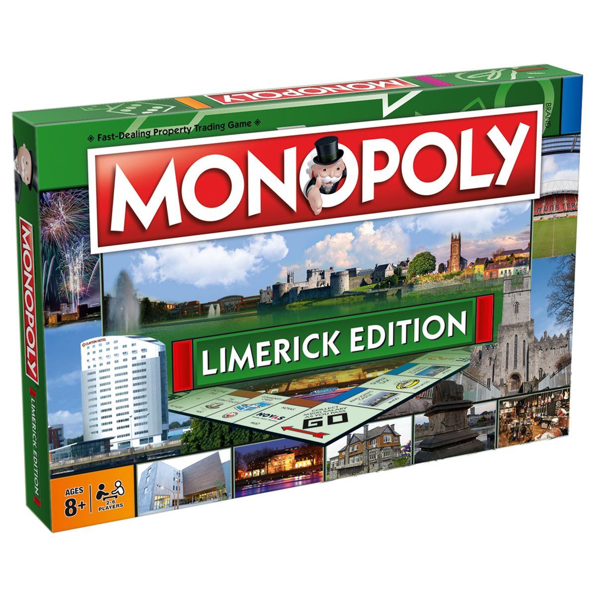 Limerick Monopoly Board Game - Trò Chơi Bàn Cờ Tỉ Phú Phiên Bản Limerick - Winning Moves - Hình ảnh sản phẩm