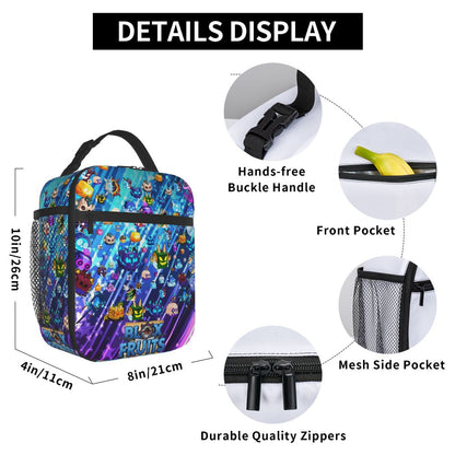 Blox Fruits Reusable Lunch Bag - Túi Đựng Cơm Giữ Nhiệt Văn Phòng - GHJOWpill - Hình ảnh bổ sung 6
