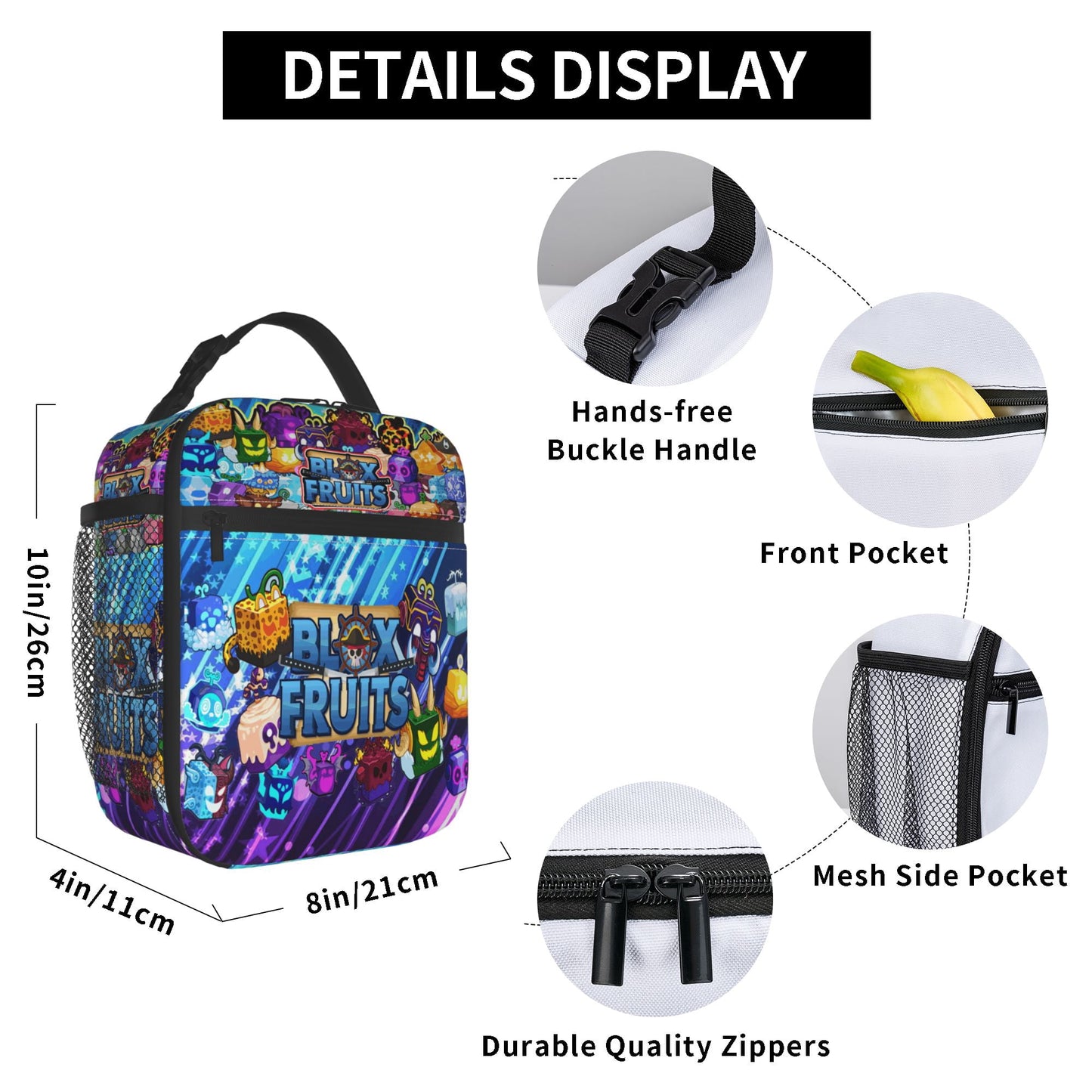 Blox Fruits Reusable Lunch Bag - Túi Đựng Cơm Giữ Nhiệt Cao Cấp - GHJOWpill - Hình ảnh bổ sung 6