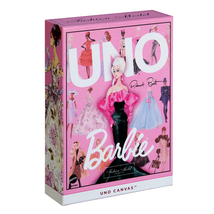UNO Canvas Barbie Fashion Model Collection Deck - Bộ bài UNO sưu tầm phiên bản Barbie - Mattel Creations