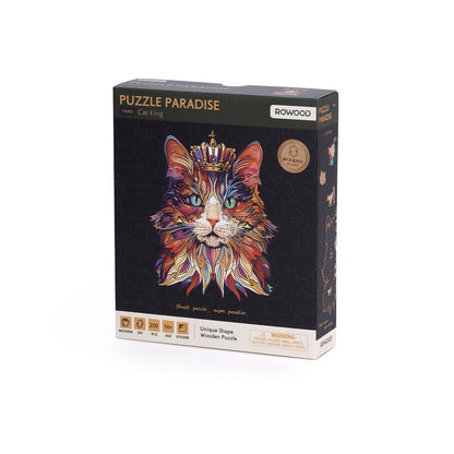 Rowood Wooden Jigsaw Puzzle - Cat King TA002 - Bộ xếp hình gỗ 200 mảnh - Rolife