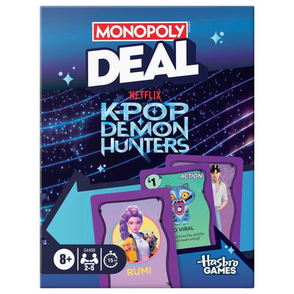 Bộ Bài Monopoly Deal: Phiên Bản K-Pop Demon Hunters (Netflix)