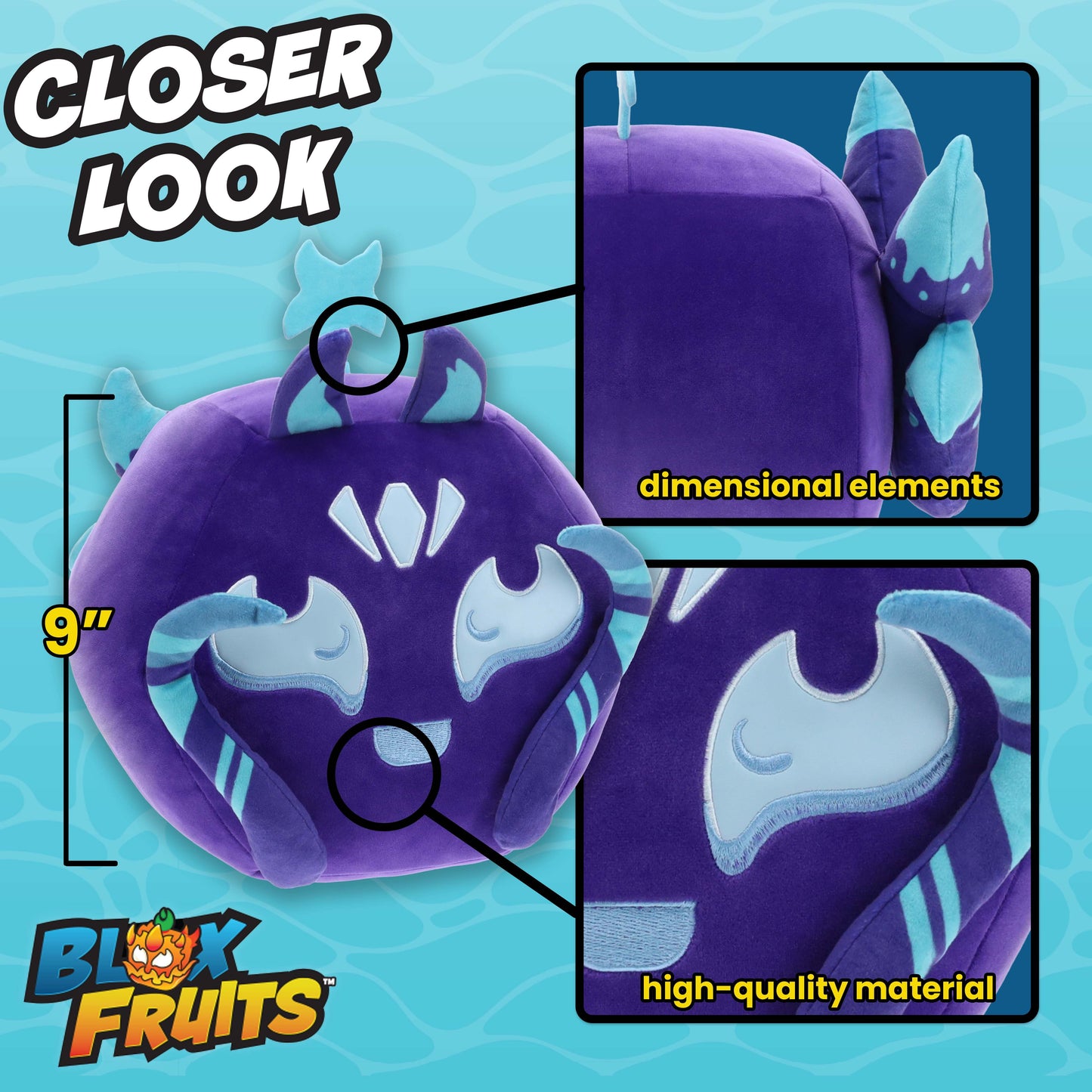 BLOX FRUITS - Kitsune Huge Plush (9" Tall, Series 2) [Includes DLC] - Thú Bông Khổng Lồ PhatMojo