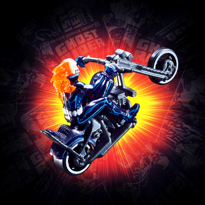 Hot Wheels MARVEL Ghost Rider Motorcycle & Figure Collectible - Mô hình Xe Mô tô và Nhân vật Sưu tầm - Mattel - Hình ảnh bổ sung 5