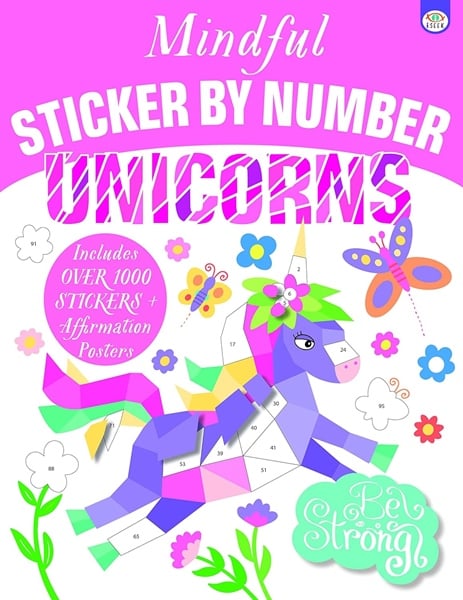 Mindful Sticker By Number: Unicorns (Oct)