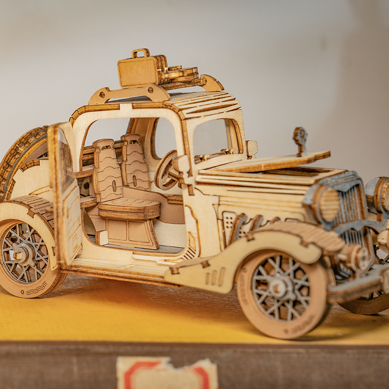 Rolife Modern 3D Wooden Puzzle - Vintage Car TG504 - Mô hình lắp ráp gỗ 3D xe hơi cổ điển - Rolife