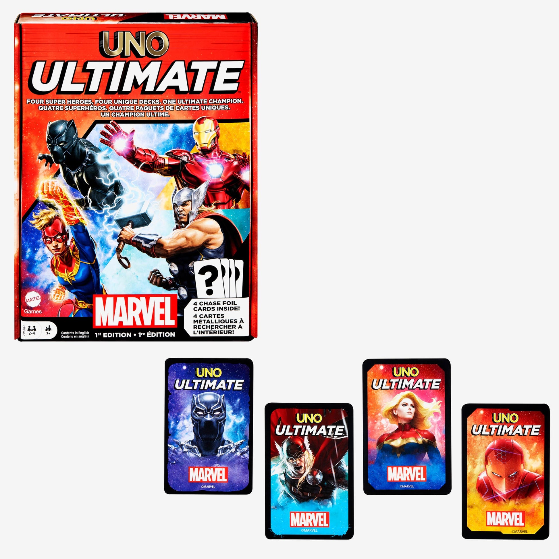 UNO Ultimate Marvel Trò chơi Thẻ bài Siêu Anh Hùng Mattel HHV87 - Hình ảnh chi tiết 2