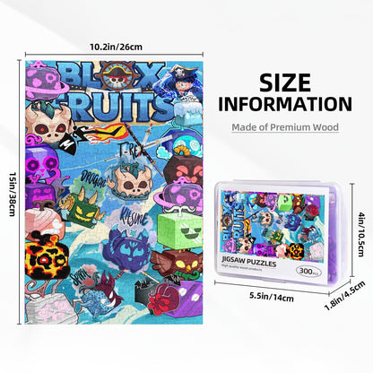 Blox Fruits Kitsune Fruit 300 Piece Jigsaw Puzzle - Tranh Xếp Hình 300 Mảnh Cao Cấp - GHJOWpill - Hình ảnh bổ sung 4