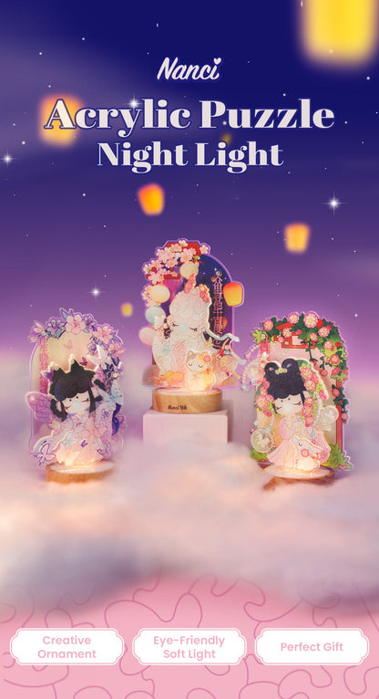 Rolife Rose Sniffing 3D Puzzle Night Light (PTY002) - Đèn ngủ mô hình lắp ráp 3D Acrylic - Rolife