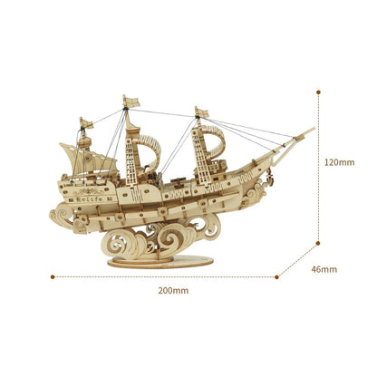 Rolife Modern 3D Wooden Puzzle - Sailling Ship TG305 - Mô hình thuyền buồm gỗ 3D lắp ráp - Rolife